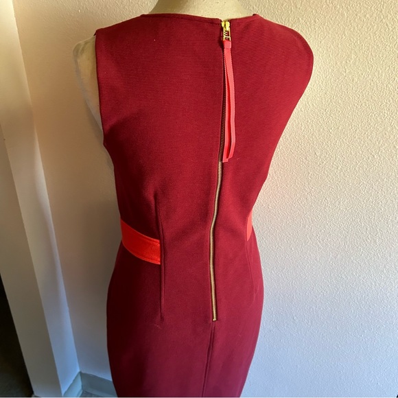 Boden body con dress knit fabric sz 6’ rust red good condition - Picture 5 of 6